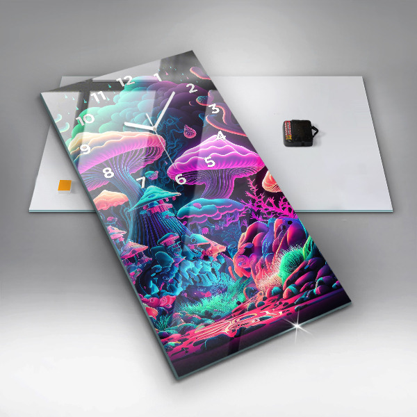 Téglalap alakú üvegóra Neon gomba