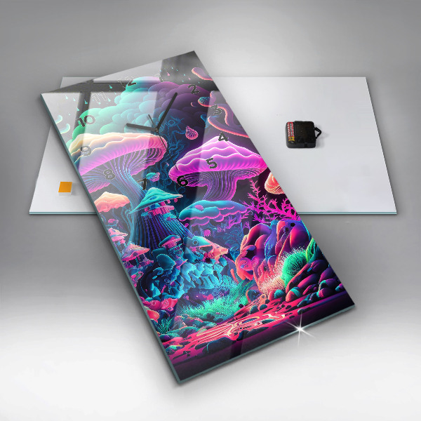 Téglalap alakú üvegóra Neon gomba