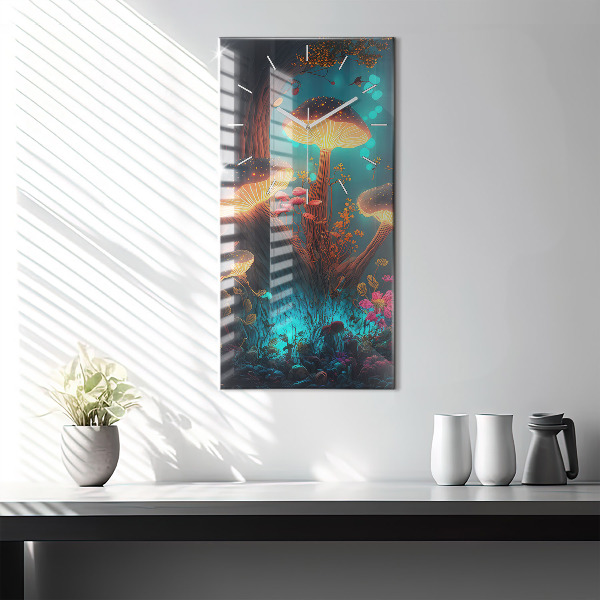 Téglalap alakú üvegóra Erdő és varázsgomba