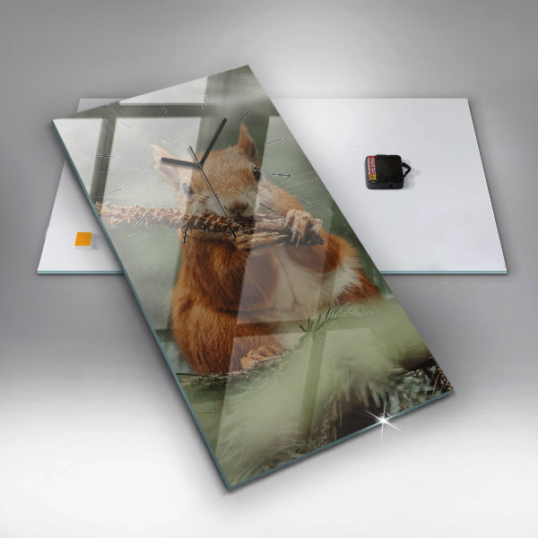 Téglalap alakú üvegóra Mókus és vad természet