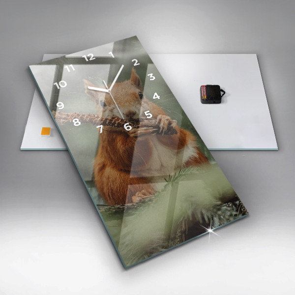 Téglalap alakú üvegóra Mókus és vad természet