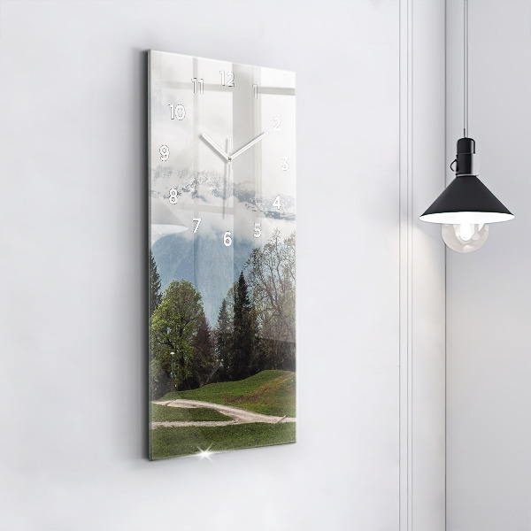 Téglalap alakú üvegóra Kilátás a hegyekre