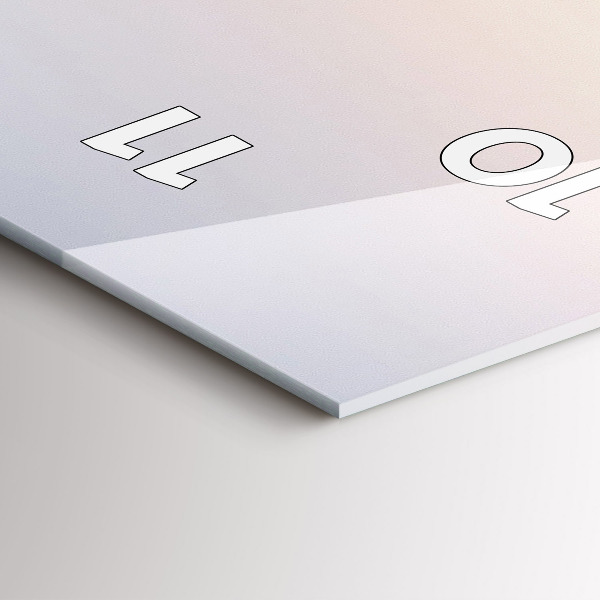 Téglalap alakú üvegóra Varsói panoráma