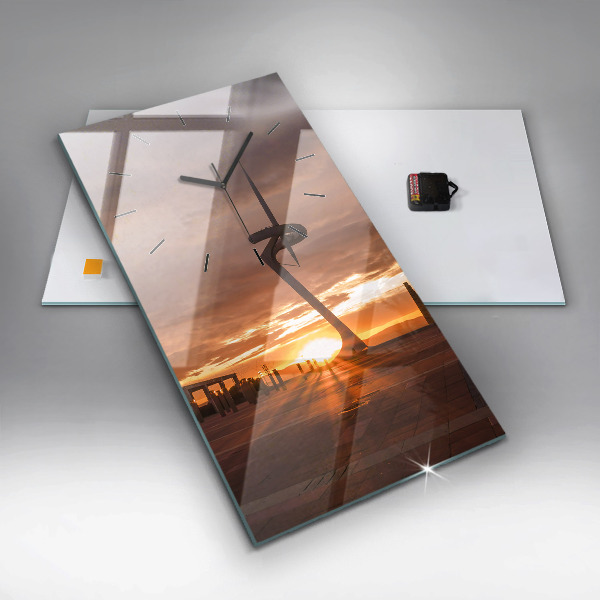 Téglalap alakú üvegóra Barcelona Olimpiai Park