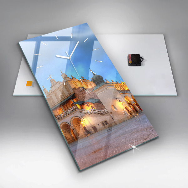 Téglalap alakú üvegóra Fő piactér Krakkóban