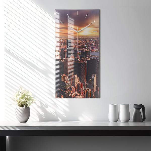 Téglalap alakú üvegóra Panoráma a város nyugati felére