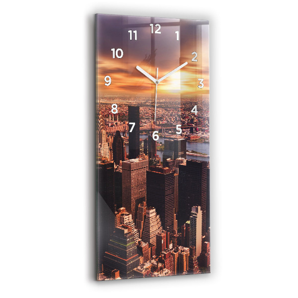 Téglalap alakú üvegóra Panoráma a város nyugati felére