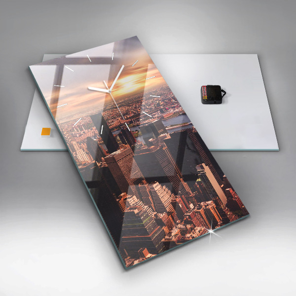 Téglalap alakú üvegóra Panoráma a város nyugati felére