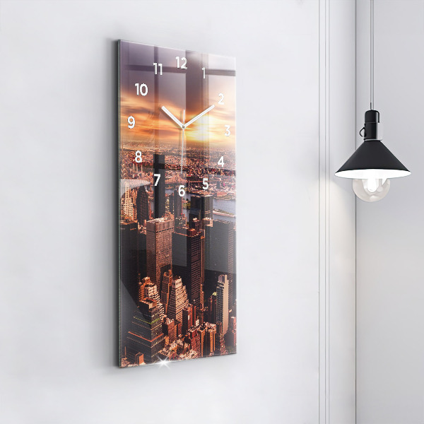 Téglalap alakú üvegóra Panoráma a város nyugati felére