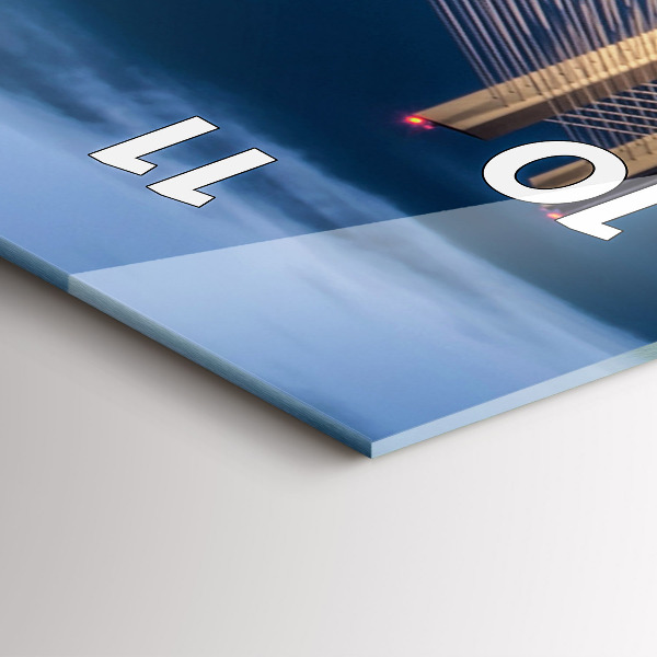 Téglalap alakú üvegóra Rędziński híd Wrocław