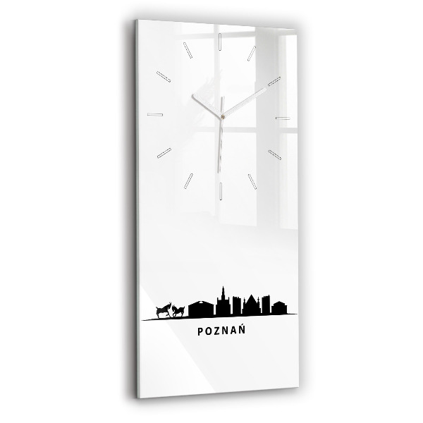 Téglalap alakú üvegóra Poznani panoráma grafika
