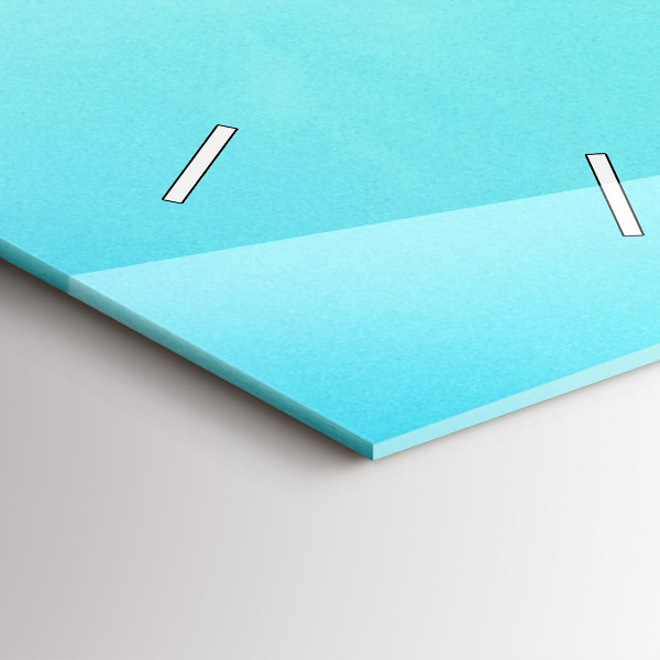 Téglalap alakú üvegóra Hegy és folyó Lengyelországban