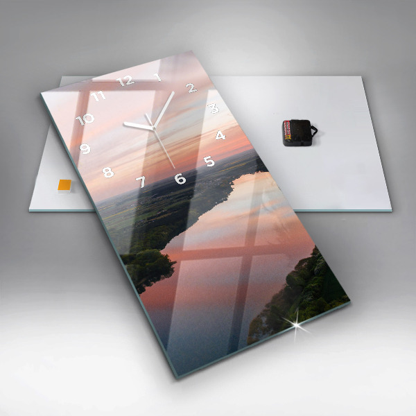 Téglalap alakú üvegóra Kilátás a tóra