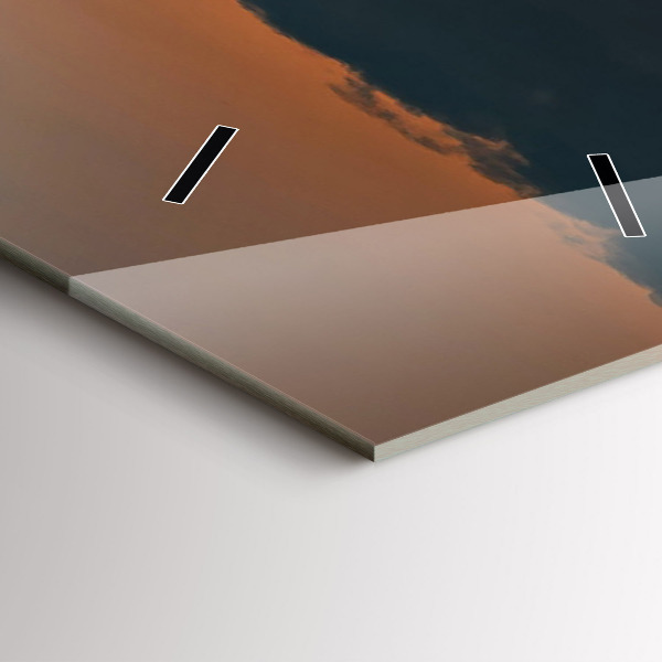 Téglalap alakú üvegóra Napraforgó a réten