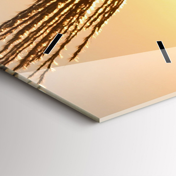 Téglalap alakú üvegóra Búza az arany napsütésben