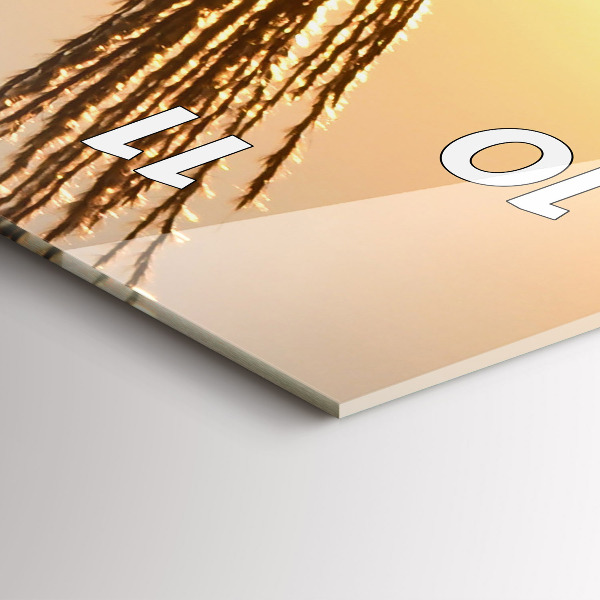 Téglalap alakú üvegóra Búza az arany napsütésben