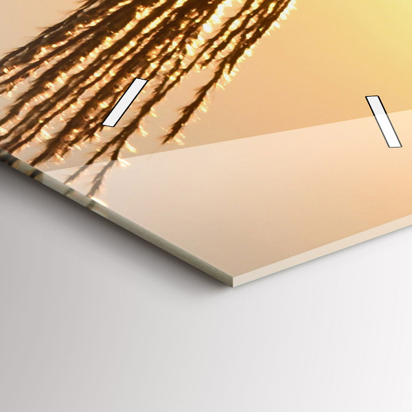 Téglalap alakú üvegóra Búza az arany napsütésben