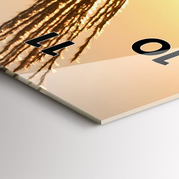 Téglalap alakú üvegóra Búza az arany napsütésben