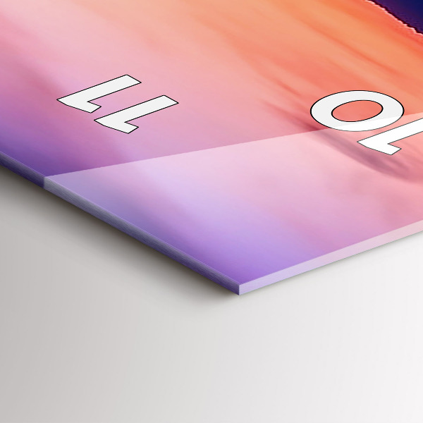 Téglalap alakú üvegóra Emlékek felirat