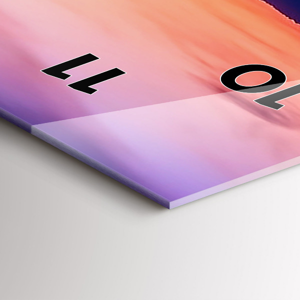 Téglalap alakú üvegóra Emlékek felirat