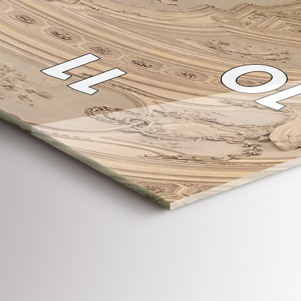 Téglalap alakú üvegóra La Veneria Reale Múzeum