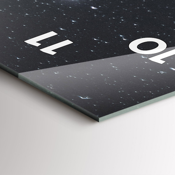 Téglalap alakú üvegóra Hegy a csillagok alatt