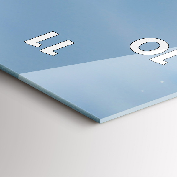 Téglalap alakú üvegóra Tengeri hullám fotózás