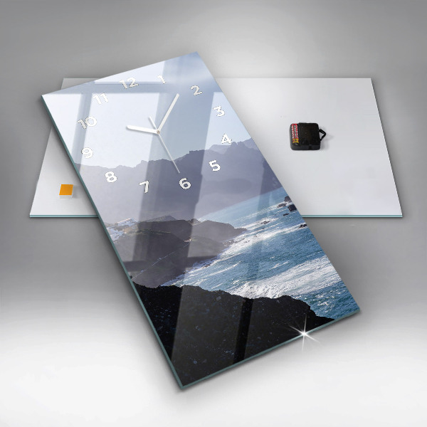 Téglalap alakú üvegóra Hegyek az óceán mellett