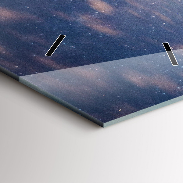 Téglalap alakú üvegóra Hegyek naplementekor