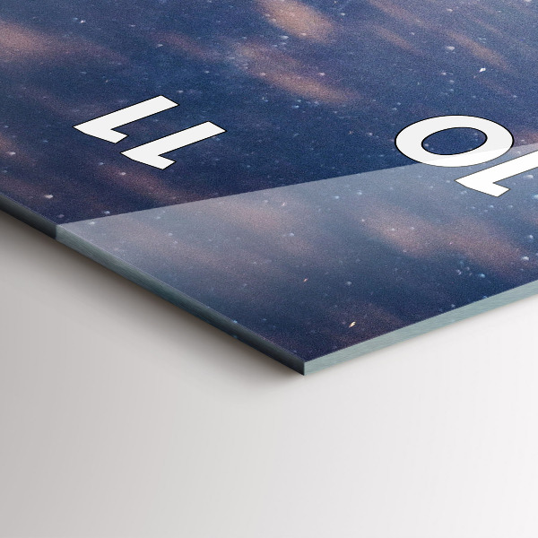 Téglalap alakú üvegóra Hegyek naplementekor