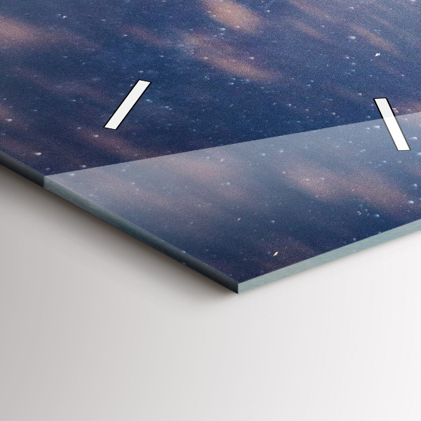 Téglalap alakú üvegóra Hegyek naplementekor