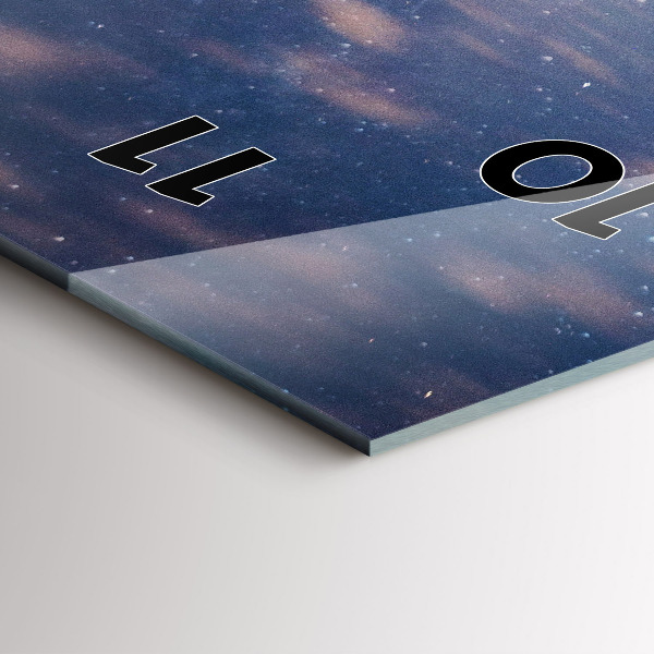 Téglalap alakú üvegóra Hegyek naplementekor