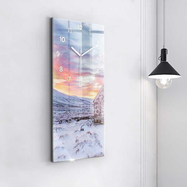 Téglalap alakú üvegóra Víkendház hegyekben