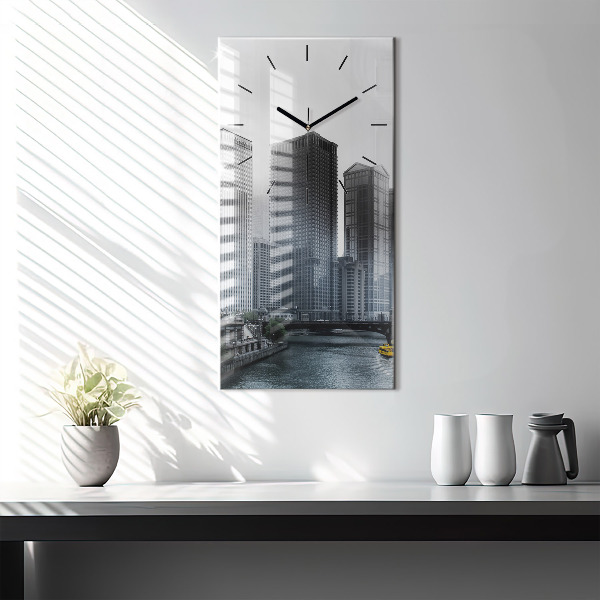 Téglalap alakú üvegóra Városi panoráma