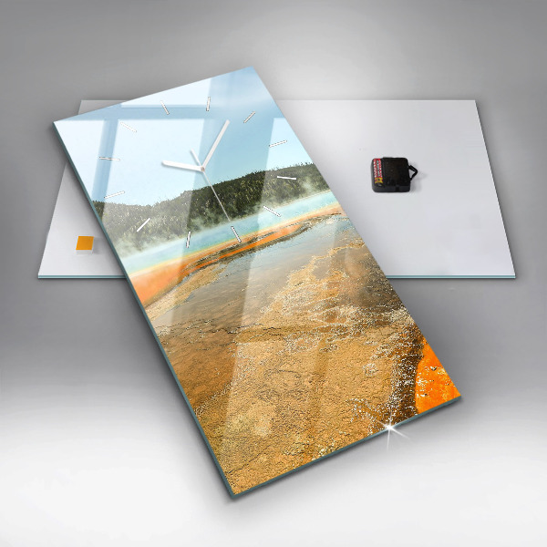 Téglalap alakú üvegóra Tó hegyekkel