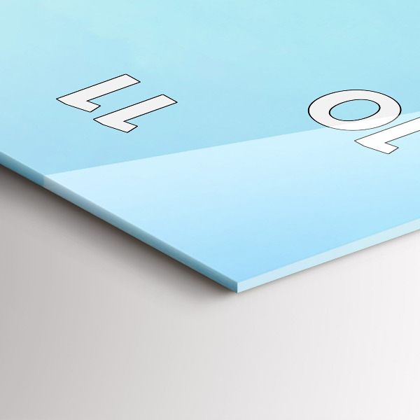 Téglalap alakú üvegóra Tó hegyekkel