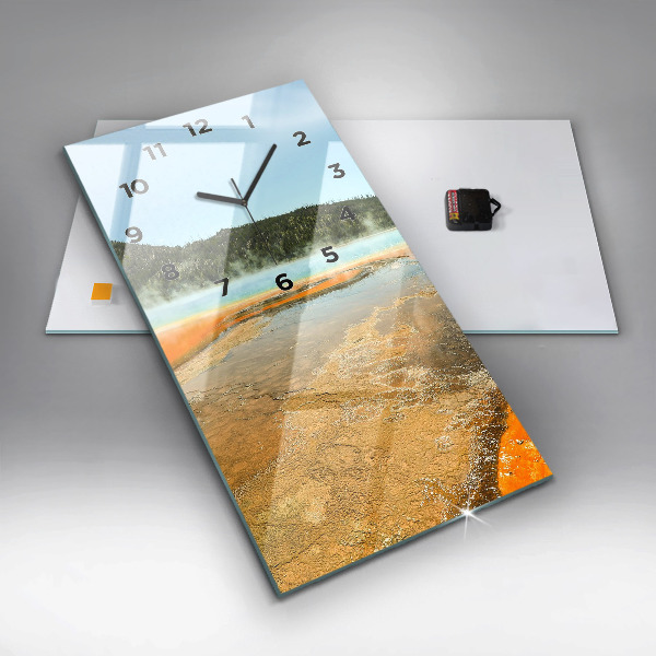 Téglalap alakú üvegóra Tó hegyekkel