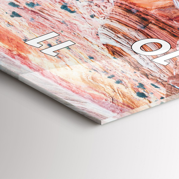 Téglalap alakú üvegóra A festői Grand Canyon