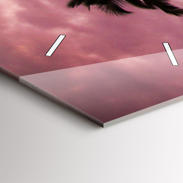 Téglalap alakú üvegóra Pálmafák Hawaii-on