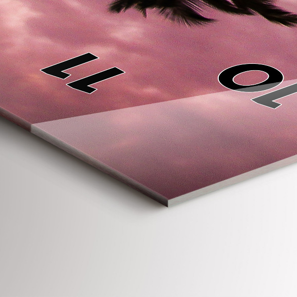 Téglalap alakú üvegóra Pálmafák Hawaii-on