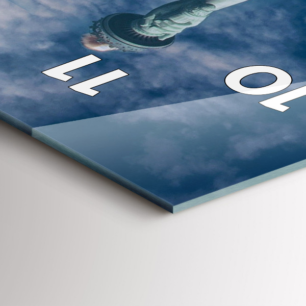 Téglalap alakú üvegóra New York-i Szabadság-szobor