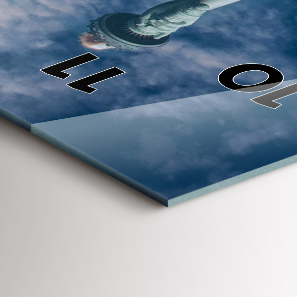 Téglalap alakú üvegóra New York-i Szabadság-szobor