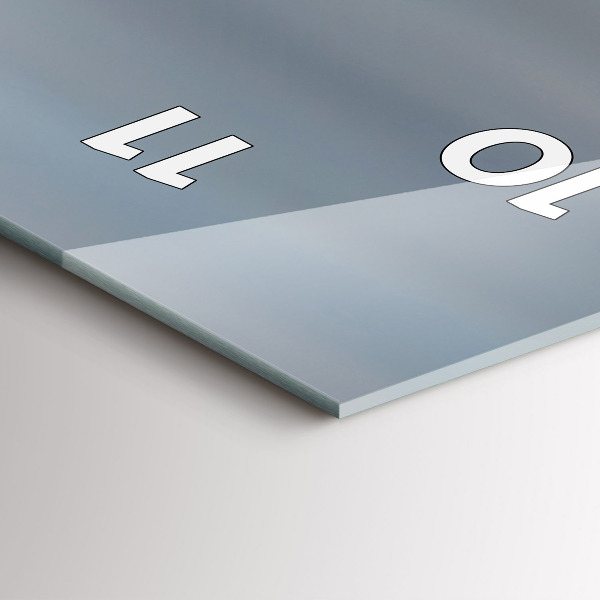 Téglalap alakú üvegóra USA zászló lobog