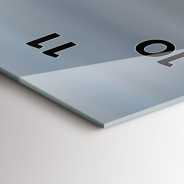 Téglalap alakú üvegóra USA zászló lobog