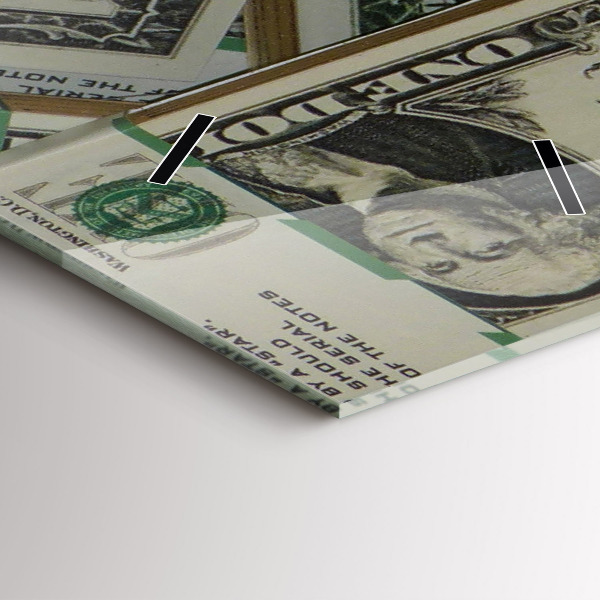 Téglalap alakú üvegóra 1 amerikai dollár