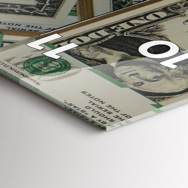 Téglalap alakú üvegóra 1 amerikai dollár