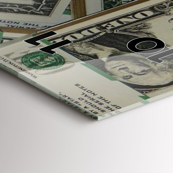 Téglalap alakú üvegóra 1 amerikai dollár