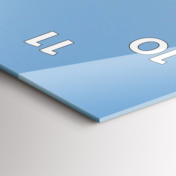 Téglalap alakú üvegóra Egy csónak az óceánon