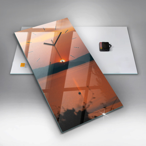 Téglalap alakú üvegóra Este a Balaton