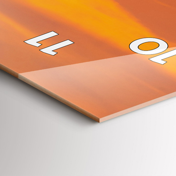 Téglalap alakú üvegóra Este a Balaton